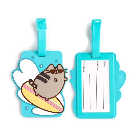 Pusheen the Cat Summer Surfer PVC Luggage Tag