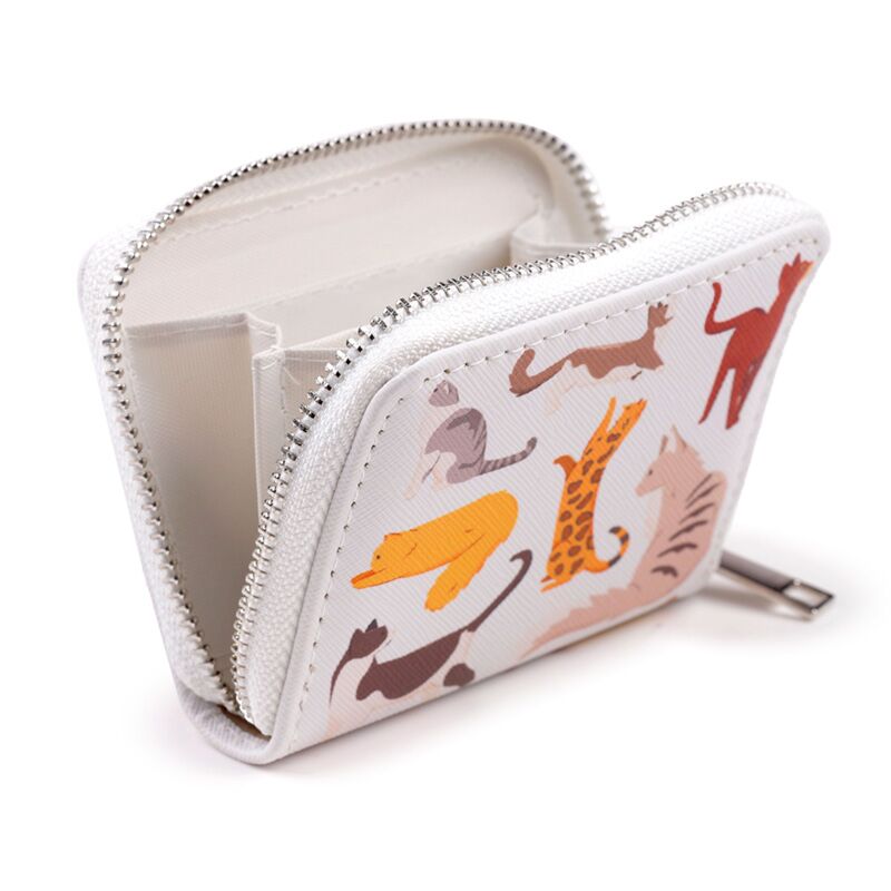 Feline Fine Cats Zip Around Small Wallet Purse - Image 7