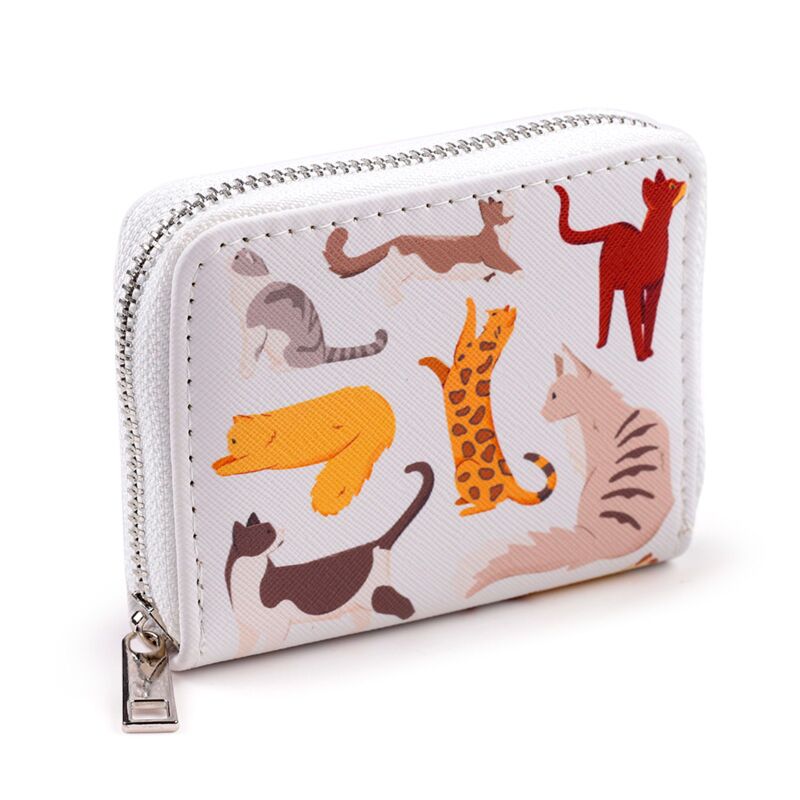 Feline Fine Cats Zip Around Small Wallet Purse - Image 5
