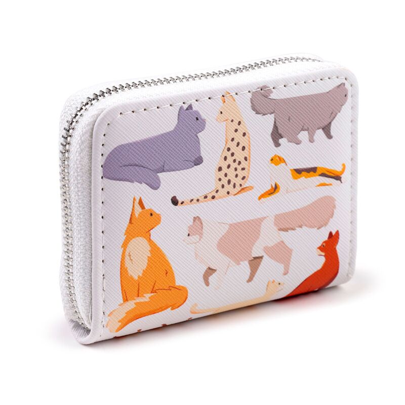Feline Fine Cats Zip Around Small Wallet Purse - Image 3