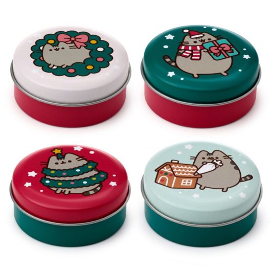 Pusheen the Cat Christmas Lip Balm in a Tin
